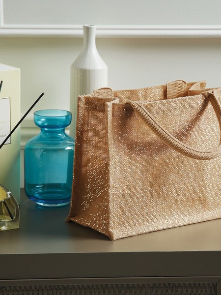 Shimmer Jute Mini Gift Bag