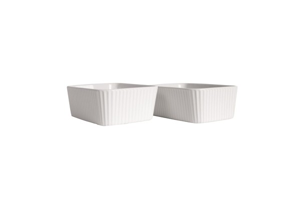 Sagaform Flora ovenschaal mini 2-delig - Wit
