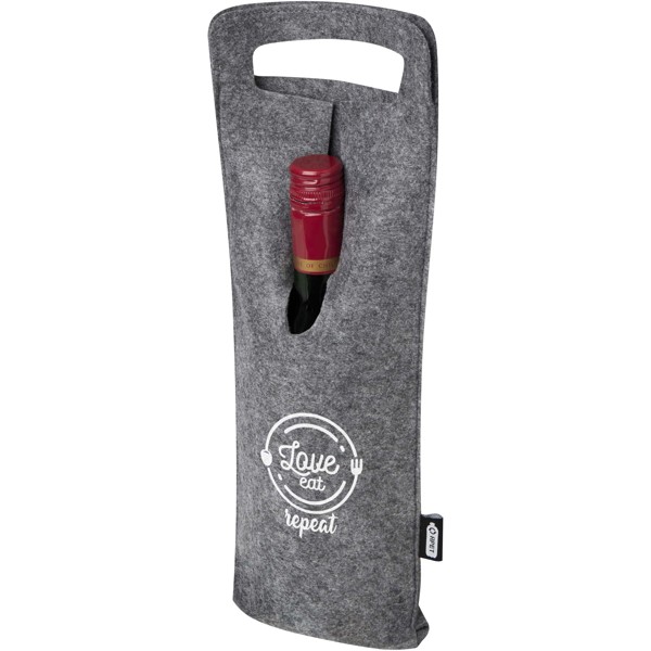 Felta 75 cl GRS recycled felt wine bag