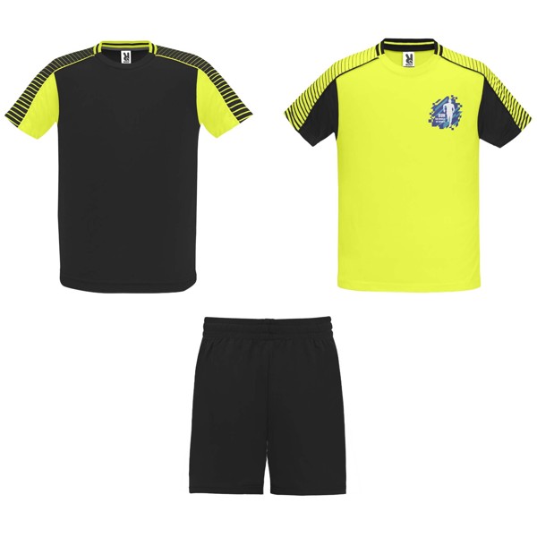 Completo sportivo unisex Juve - Fluor Yellow / Nero / 2XL