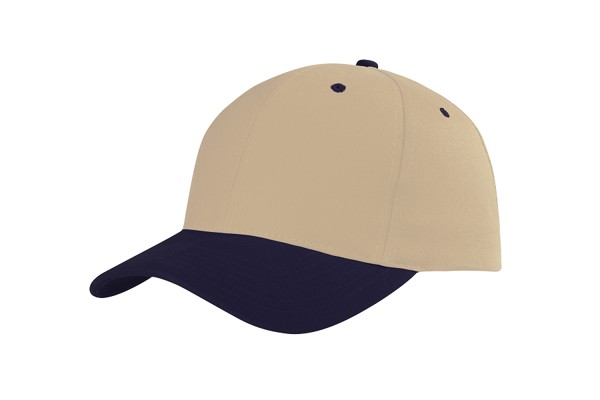 4199 - baseball cap - stone/navy