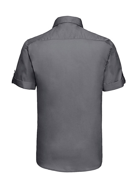 Men's Roll Sleeve Shirt - White / S