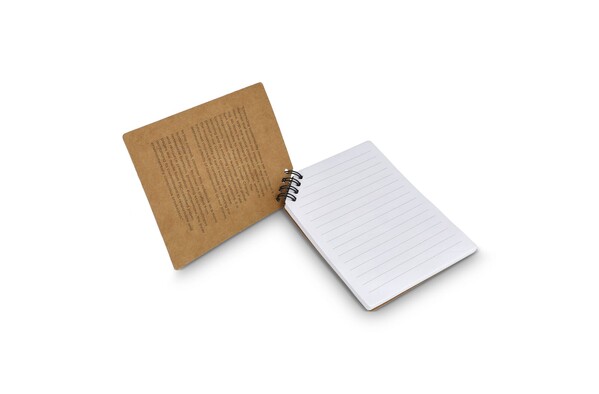 Cahier à reliure d'angle en bambou A6 - Nature