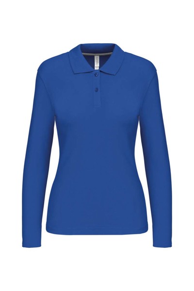 Ženska polo majica dugih rukava - Light Royal Plava / XL