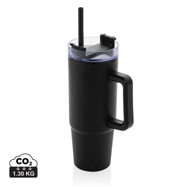 Termohrnček s madlom Tana 750ml z RCS plastu - Čierna