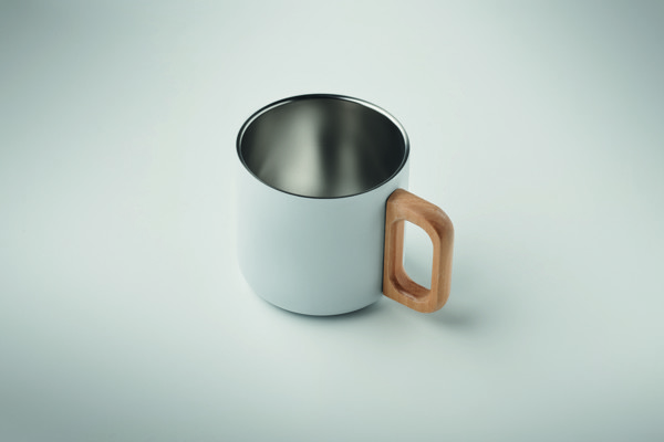 Doppelwandiger Becher 350 ml Acero - Weiß