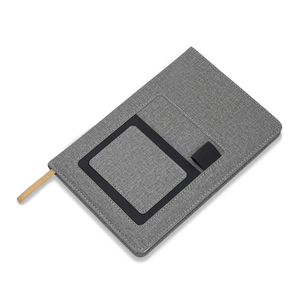 Irun notepad with pocket - Grey