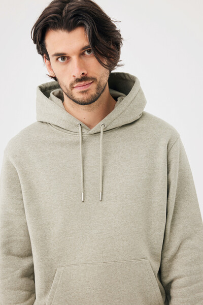 IQONIQ Joshua recycled cotton hoodie - Light Heather Green / XXS