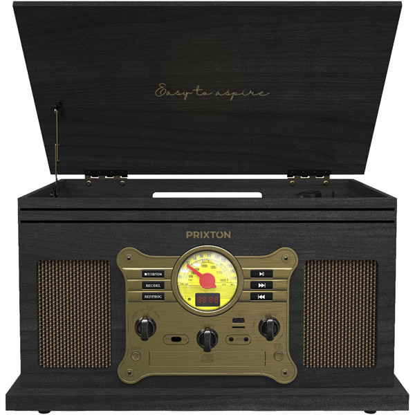 Prixton Century vinyl turntable and music player