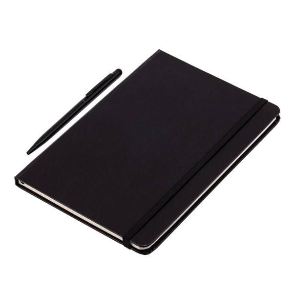 Abrantes notepad & pen set - Black