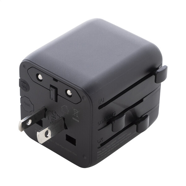 Adaptor de călătorie RPC Jetsetter Pico - Negru