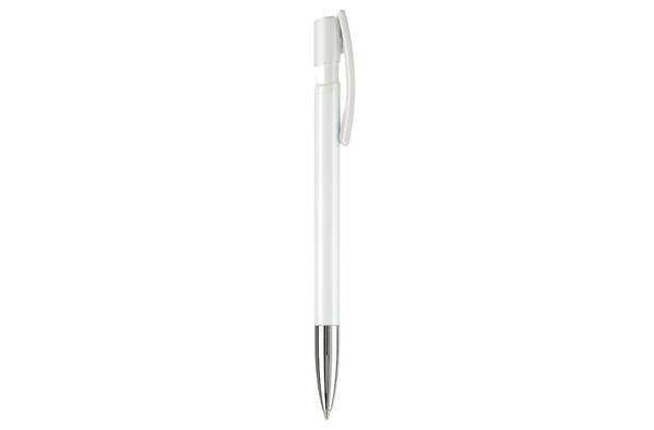 Nash kuglepen metal spids farvet - Hvid / Hvid