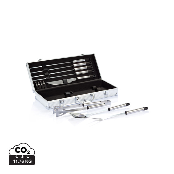 XD - 12 pcs barbecue set in aluminium box