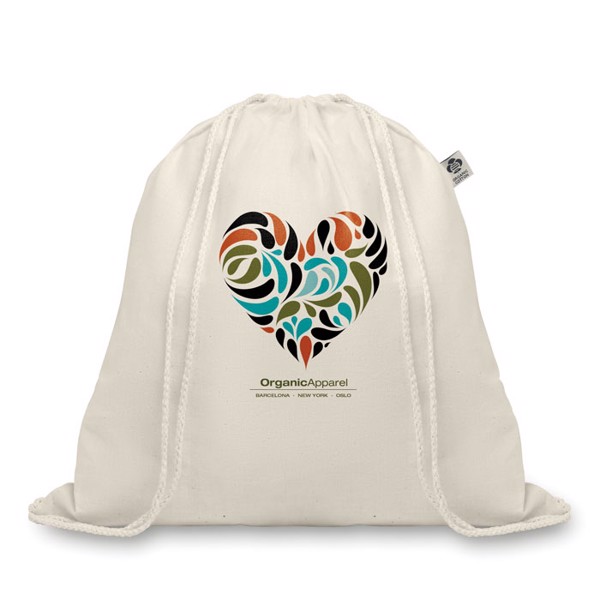 Organic Hundred drawstring bag 105gr/m² cotton