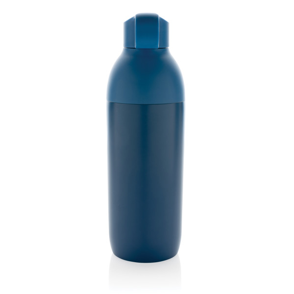 Bouteille iso 540ml en acier inoxydable recyclée Flow RCS - Bleu