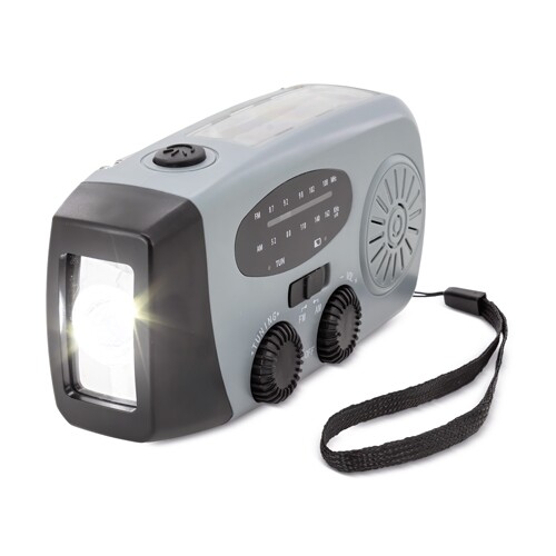 RADIO WITH DYNAMO TORCH AND SOLAR CHARGING “YUCÓN”