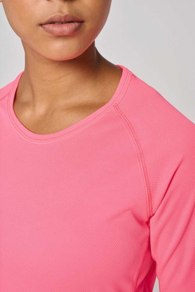 Ladies' Long-Sleeved Sports T-Shirt - White / XL