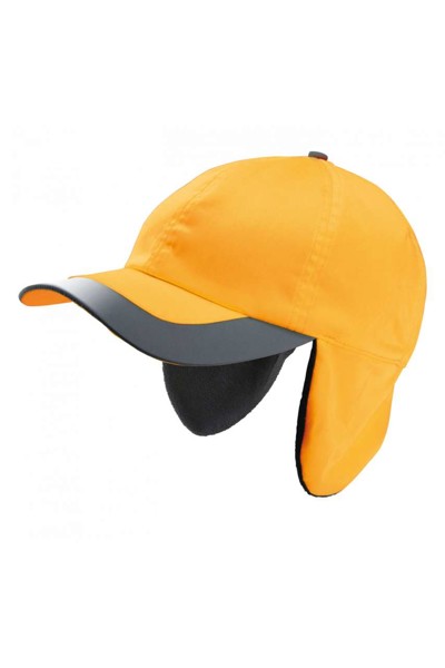 Neon Winter Cap - 6 Panels - Fluorescent Orange