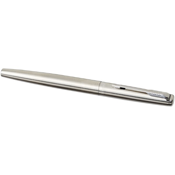 Parker Jotter stainless steel fountain pen (blue ink) - Stainless Steel / Chrome