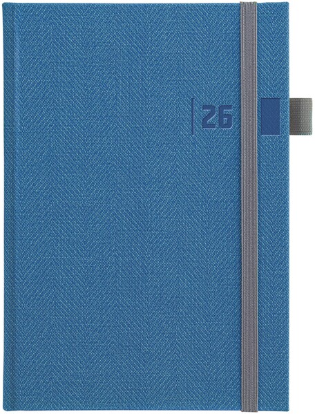 Daily diary Tweed 2027 (CZ), A5 - Blue