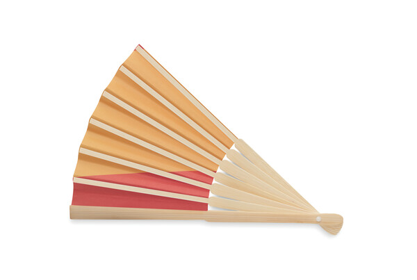 Manual fan flag design Funfan - Red