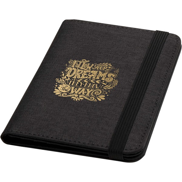 Ross GRS RPET RFID passport holder - Heather Charcoal