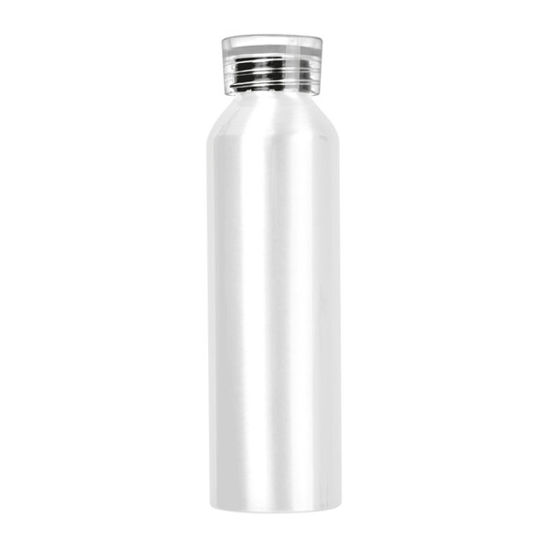 Recycled Aluminium Bottle with Cork 600 ml - White