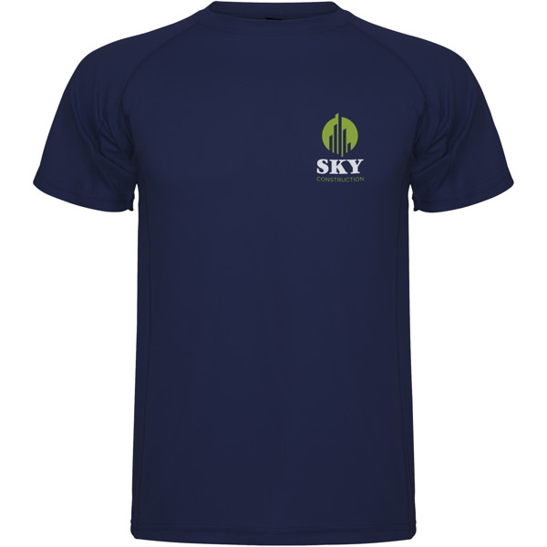 T-shirt sportiva da uomo a maniche corte Montecarlo - Blu navy / M
