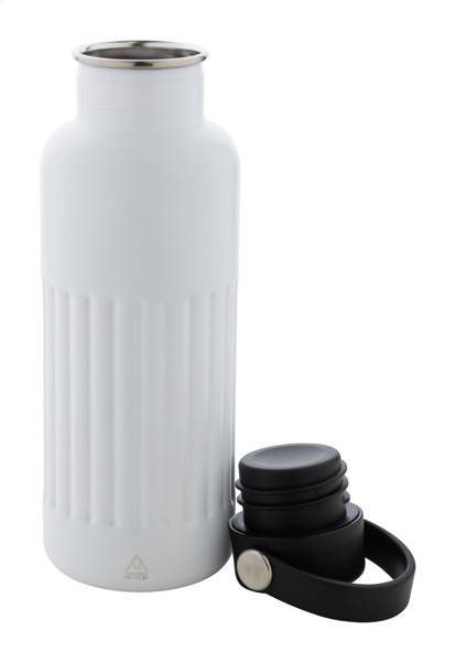 Insluated Bottle Streaky Go - White