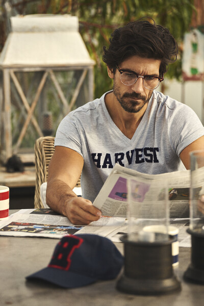 Harvest American V T-shirt White M