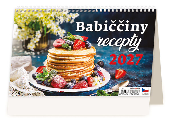 Stolní kalendář Babiččiny recepty 22,6 × 13,9 cm