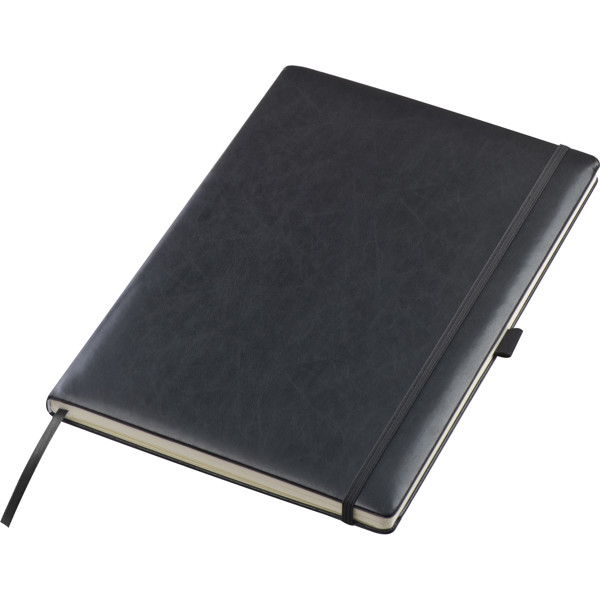 A4 notebook, lined ALEC - Black