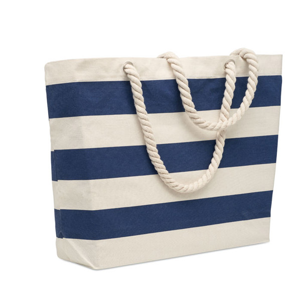 Cotton beach bag 220 gr m Heaven Stripe Blue