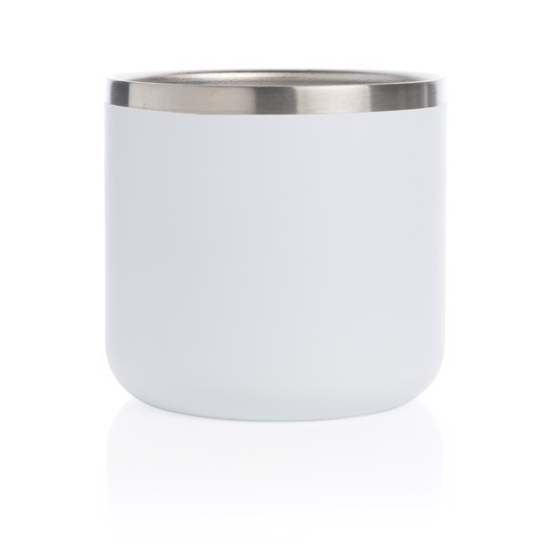 Stainless steel camp mug - White