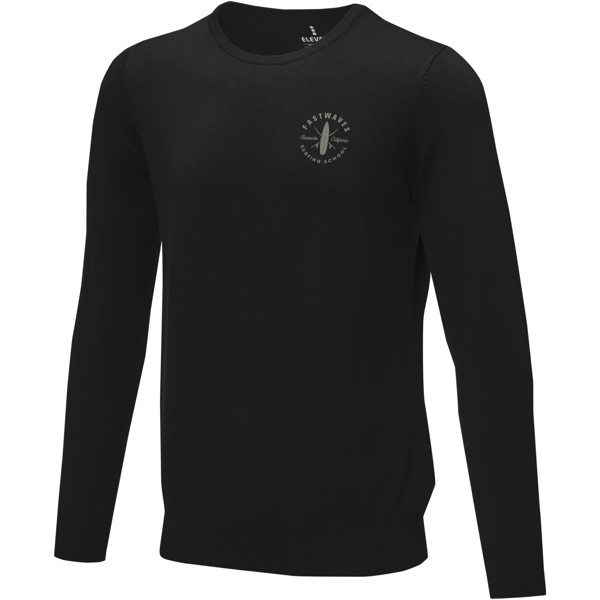 Pull à col ras du cou Merrit pour homme - Noir / L