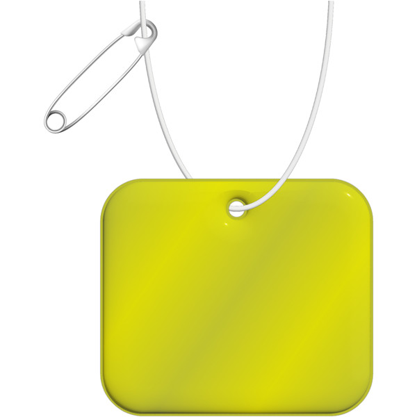 Pendente refletor de PVC retangular XL RFX™ - Amarelo neón