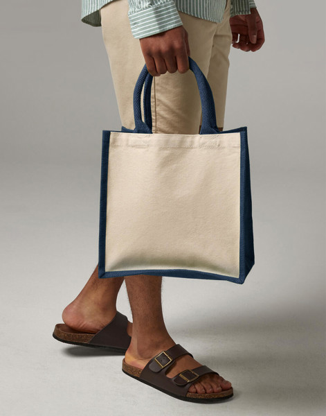 Printers' Midi Jute Bag - Black / ONE SIZE