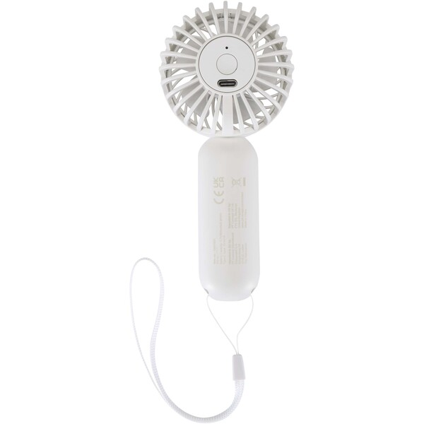Aervia recycled plastic portable fan - White
