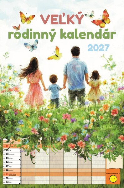 Nástenný Kalendár Veľký Rodinný Kalendár 2027
