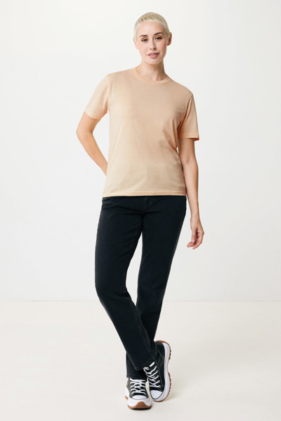 Iqoniq Sierra lightweight recycled cotton t-shirt - Peach Nectar / XS