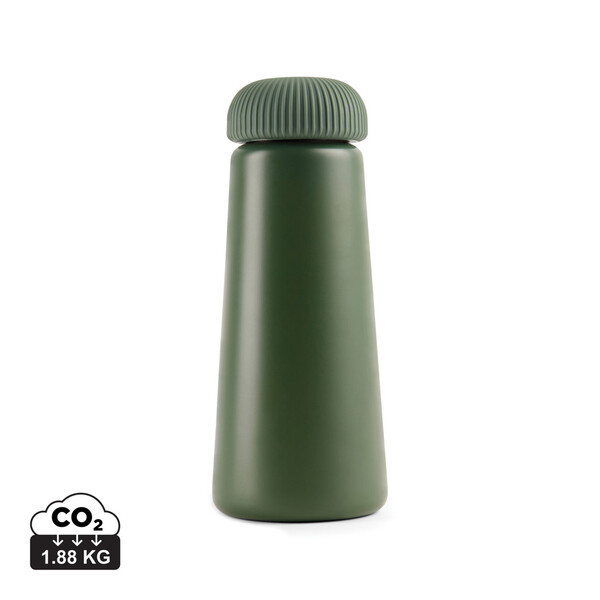 VINGA Erie vákuová fľaša z rec. ocele RCS 450 ml - Zelená