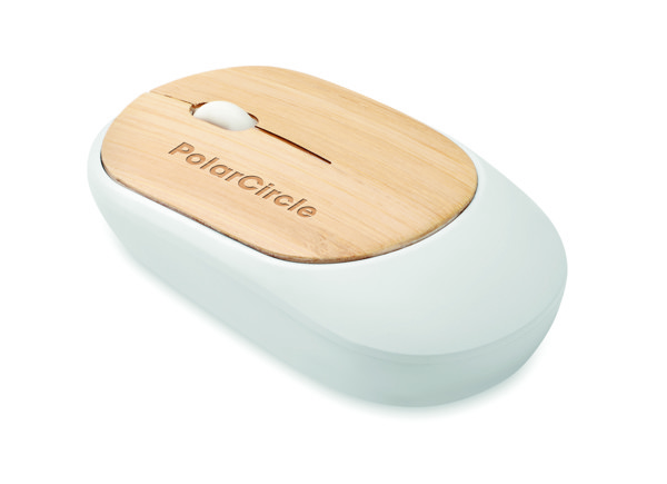 Wireless mouse in bamboo Curvy Bam
