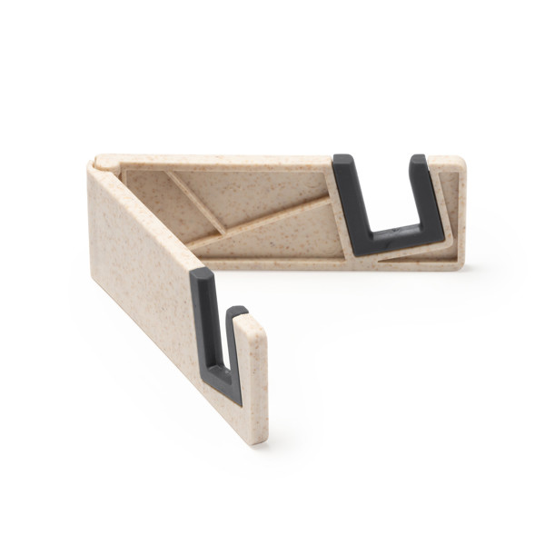 Soporte para móvil plegable personalizado de fibra de trigo con base antideslizante