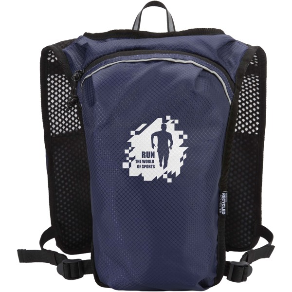 Gilet de course Varyon de 5 L en matériaux recyclés certifiés GRS avec système d’hydratation - Marine