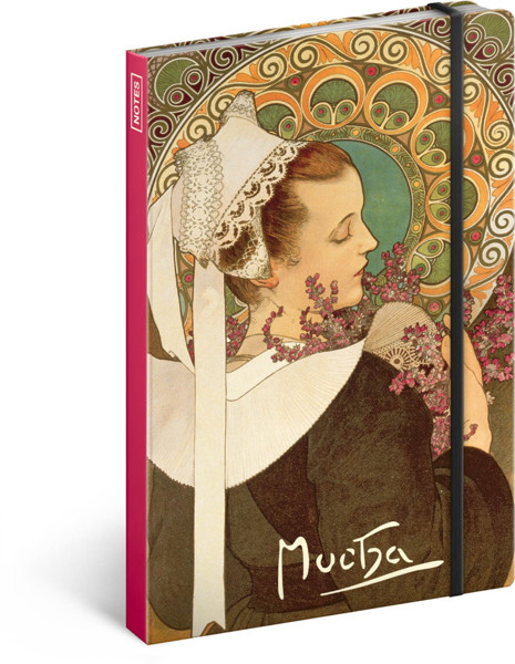Notique Notes Alfons Mucha – Vřes, Nelinkovaný, 13 x 21 cm
