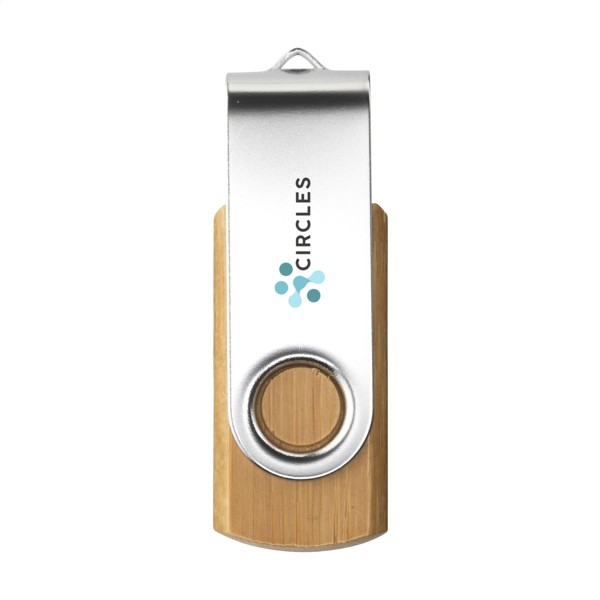 Twist Bamboo en stock clé USB 8 GB - Bambou / 8GB