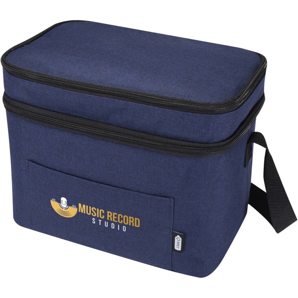 Borsa termica in PET riciclato certificato GRS Tundra 13L - Navy melange