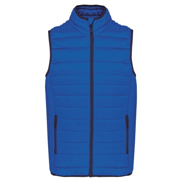 Men’S Lightweight Sleeveless Fake Down Jacket - Light Royal Blue / L
