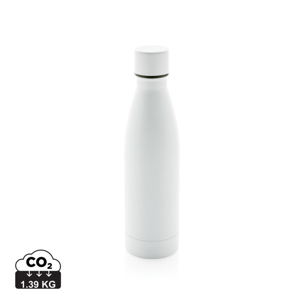 Celofarebná termo fľaša z RCS recyklovanej ocele 500ml - Biela