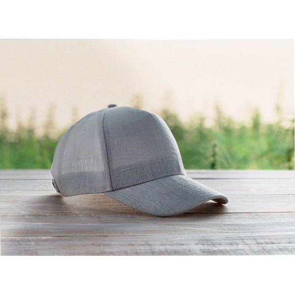 Hemp baseball cap 370 gr/m² Naima Cap - Grey